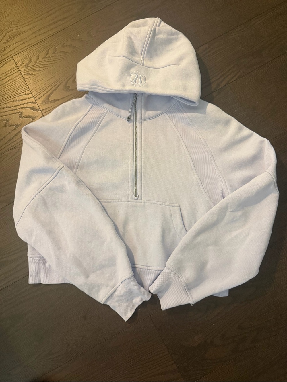 lululemon athletica periwinkle Half-Zip Hooded Sweatshirt